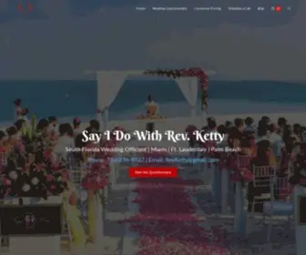 Weddingceremoniesbyketty.com(Ketty Urbay Wedding Officiant (South Florida)) Screenshot