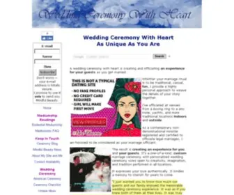 Weddingceremonywithheart.com(Wedding Ceremony With Heart Creates Unique Experience For Couples and Guests) Screenshot