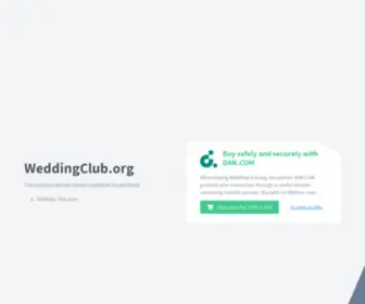 Weddingclub.org(Weddingclub) Screenshot