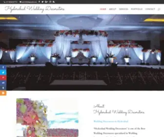 Weddingdecoratorshyderabad.com(Hyderabad Wedding Decorators) Screenshot