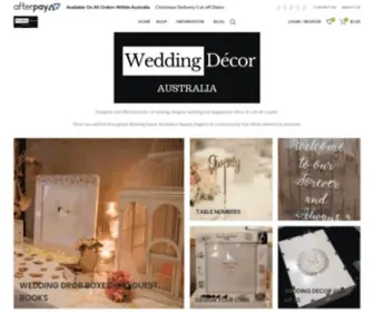 Weddingdecoraustralia.com.au(Wedding Decor Australia) Screenshot