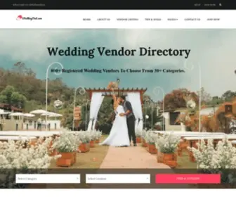 Weddingdial.com(Wedding Vendor Directory) Screenshot