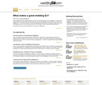 Weddingdj.com(Hiring a Wedding DJ) Screenshot