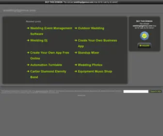 Weddingdjgenius.com(weddingdjgenius) Screenshot