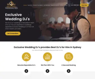 WeddingdjHire.com.au(Wedding DJ Hire) Screenshot