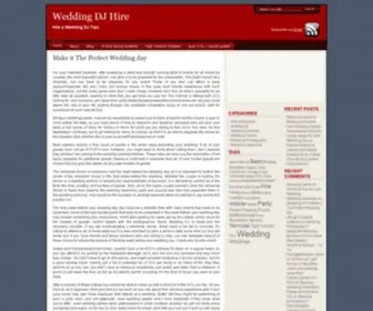 WeddingdjHire.com(Wedding DJ Hire) Screenshot