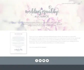 Weddingequalityalliance.com(Equality-minded Wedding Professionals) Screenshot