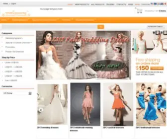 Weddinggownsky.com(Wedding dresses) Screenshot