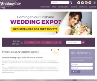 Weddingguide.com.au(Wedding Directory) Screenshot