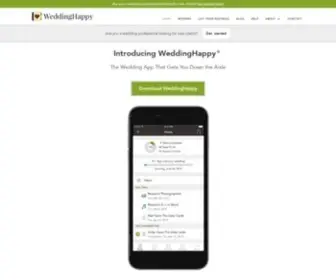 Weddinghappy.com(The wedding app that gets you down the aisle) Screenshot