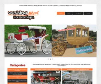 Weddinghorsecarriages.co.in(Horse Carriages Manufacturer) Screenshot