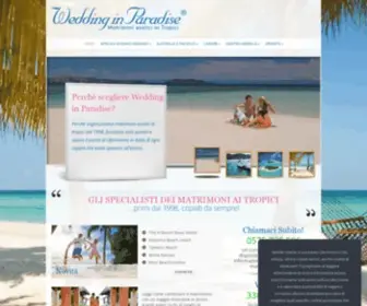 Weddinginparadise.it(Matrimoni all'estero su isole tropicali) Screenshot