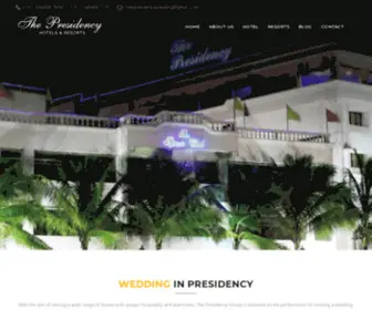 Weddinginpresidency.com(The Presidency Hotel & Resorts) Screenshot