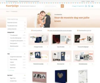 Weddinginvitations.be(Trouwkaarten maken en online bestellen) Screenshot