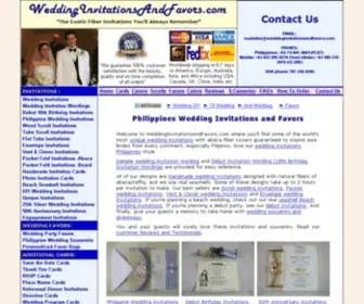 Weddinginvitationsandfavors.com(Wedding invitations philippines) Screenshot