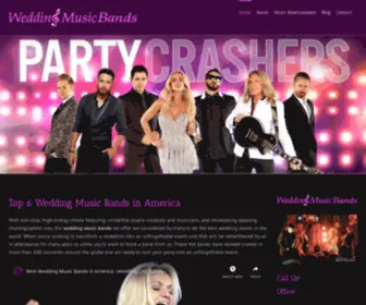 Weddingmusicbands.com(Incredible Wedding Music Bands) Screenshot