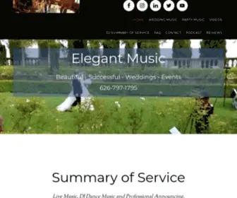 Weddingmusiclaca.com(Live Wedding Music) Screenshot