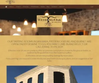 Weddingoakwinery.com(Wedding Oak Winery) Screenshot