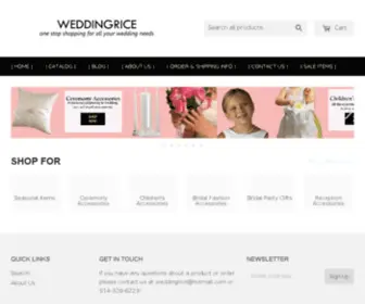 Weddingrice.com(Specializing in unique wedding toss) Screenshot