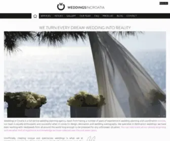 Weddings-IN-Croatia.net(Weddings in Croatia) Screenshot