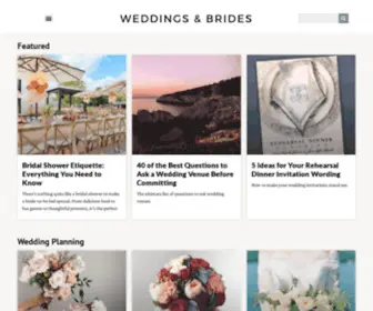 Weddingsandbrides.com(Weddings And Brides) Screenshot