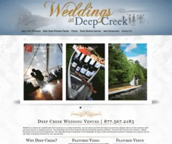 Weddingsatdeepcreek.com(Choosing wedding venues) Screenshot