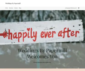 Weddingsbypapermill.com(Wedding Officiants) Screenshot