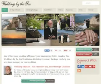 Weddingsbythesea.com(Weddings By The Sea Half Moon Bay California) Screenshot