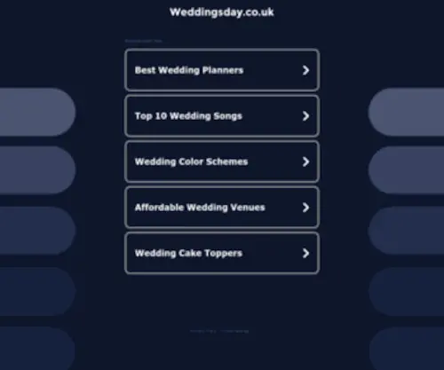 Weddingsday.co.uk(Weddingsday) Screenshot