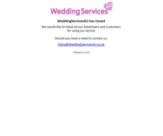 Weddingservices4U.co.uk(Wedding Services 4U) Screenshot