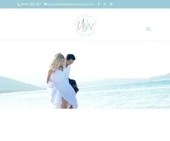 Weddingsofthewhitsundays.com(Weddings of the Whitsundays) Screenshot