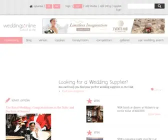 Weddingsonline.ae(Find Wedding Venues & Suppliers in the UAE) Screenshot