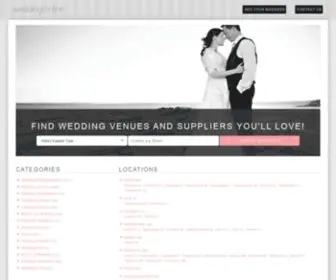 Weddingsonline.co.uk(Wedding Venues & Suppliers in the United Kingdom) Screenshot