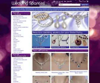 Weddingsparkles.com(Wedding jewelry) Screenshot