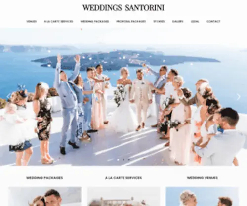 Weddingssantorini.com(Santorini Weddings) Screenshot