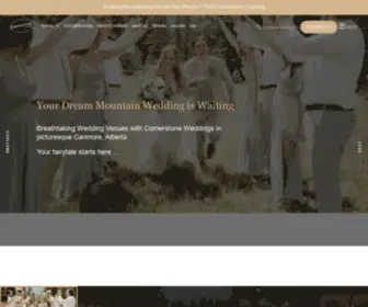 Weddingswithcornerstone.com(Canmore Weddings and Receptions by Cornerstone Weddings) Screenshot