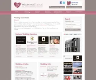 Weddingszone.ie(Weddings Zone Ireland Wedding Supplier Directory Wedding Forum) Screenshot