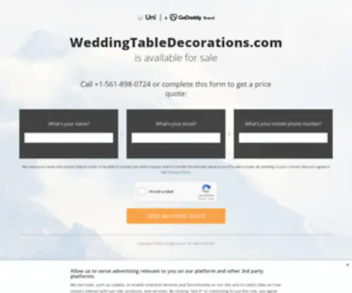 Weddingtabledecorations.com(The Leading Wedding Table Decoration Site on the Net) Screenshot