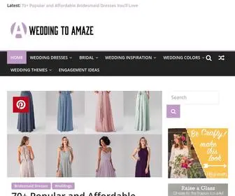 Weddingtoamaze.com(weddingtoamaze) Screenshot