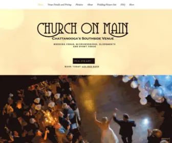 WeddingVenue-TN.com(The Church on Main wedding and event venue) Screenshot