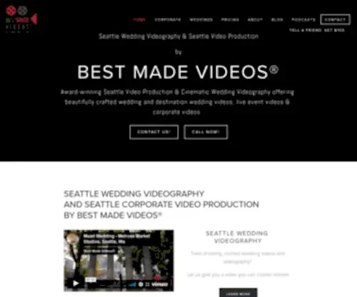 WeddingVideographerseattle.com(Seattle Video Production & Wedding Videography) Screenshot