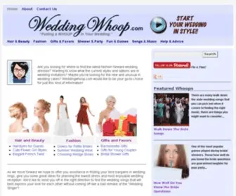 Weddingwhoop.com(Putting a WHOOP in Your Wedding) Screenshot