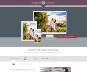 Weddingwindow.com(Free Custom Wedding Websites) Screenshot