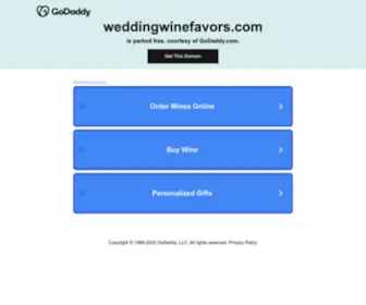 Weddingwinefavors.com(Wine Favors) Screenshot