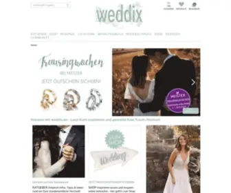 Weddix.de(Alles für die Hochzeit & Heiraten) Screenshot