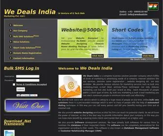 Wedealsindia.co.in(Bulk sms marketing) Screenshot