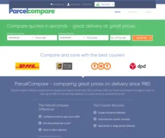 WedelivertheWorld.co.uk(UK & International Parcel Delivery) Screenshot