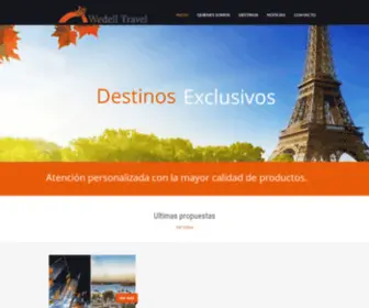 Wedelltravel.com(Agencia de Viajes y Turismo) Screenshot