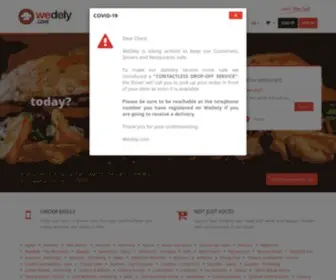 Wedely.com(Food Delivery) Screenshot