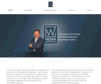 Weder-Immo.ch(Weder Immobilien Treuhand AG) Screenshot